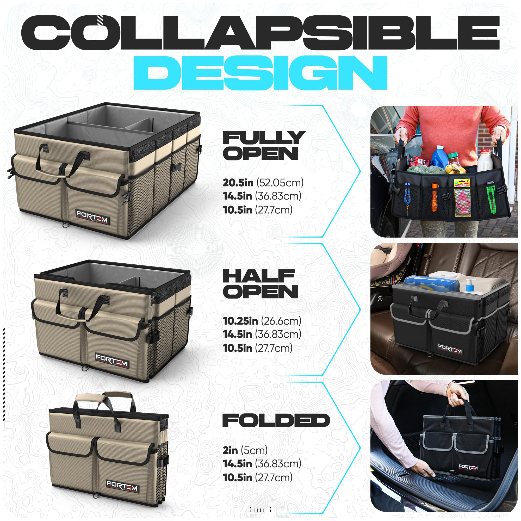Collapsible to a single compartment for flexible setup