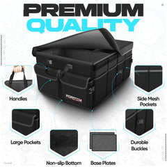 FORTEM organizer shows non-slip bottom keeping items in place.