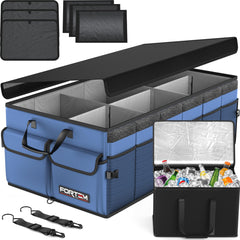 FORTEM Trunk Organizer with sturdy base keeps cargo orderly in SUV trunks.