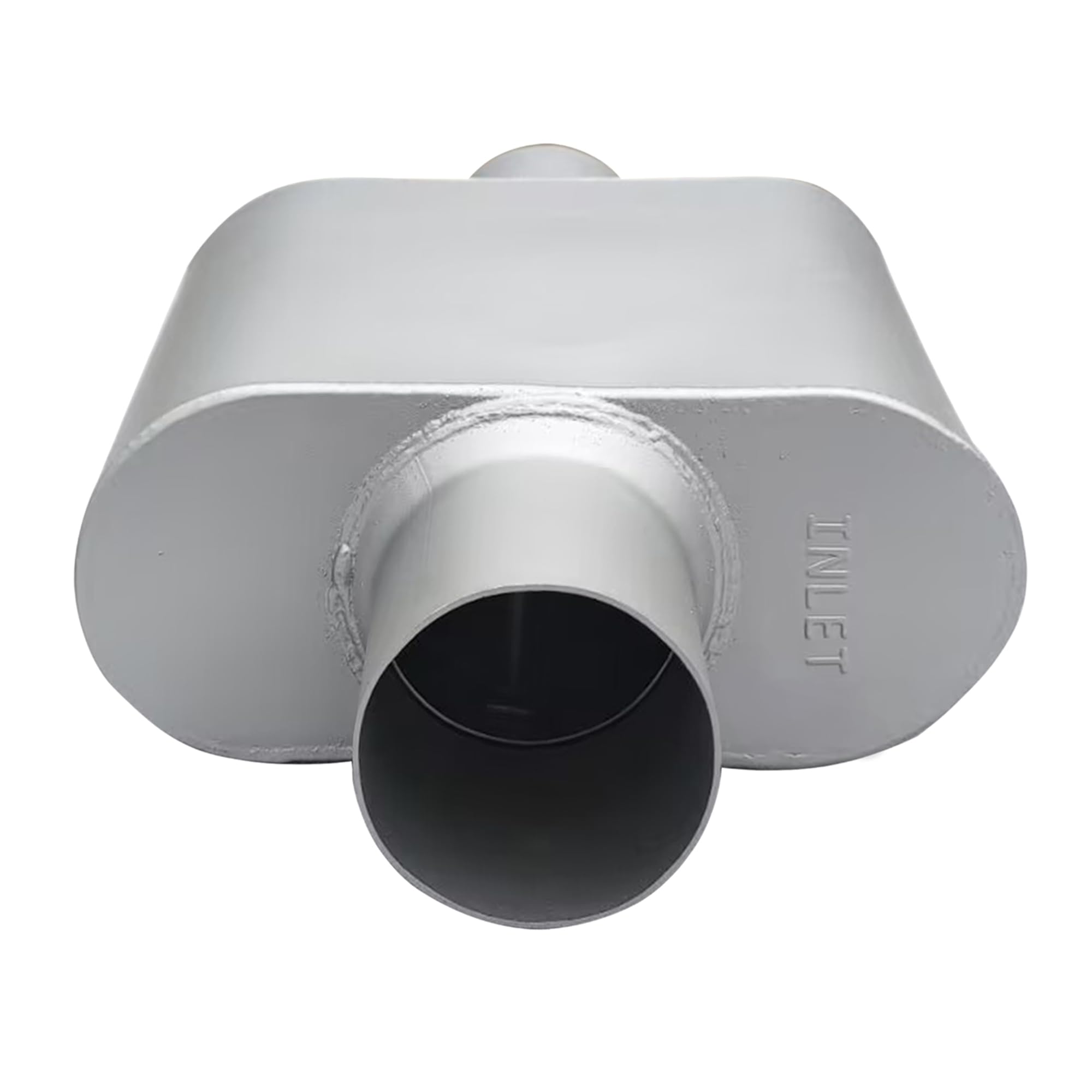 FortisArc universal muffler with aluminum-coated surface resists rust in harsh weather.