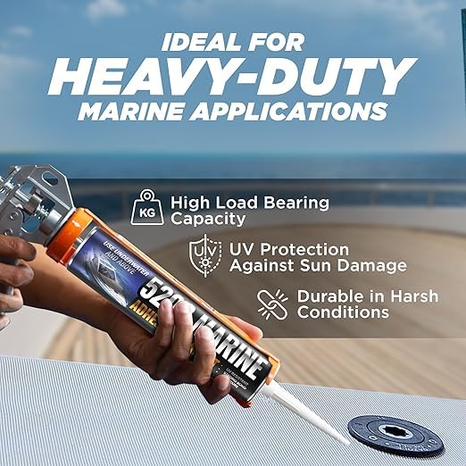 FORTIVO 5200 Marine Sealant nozzle attached enables precise application.