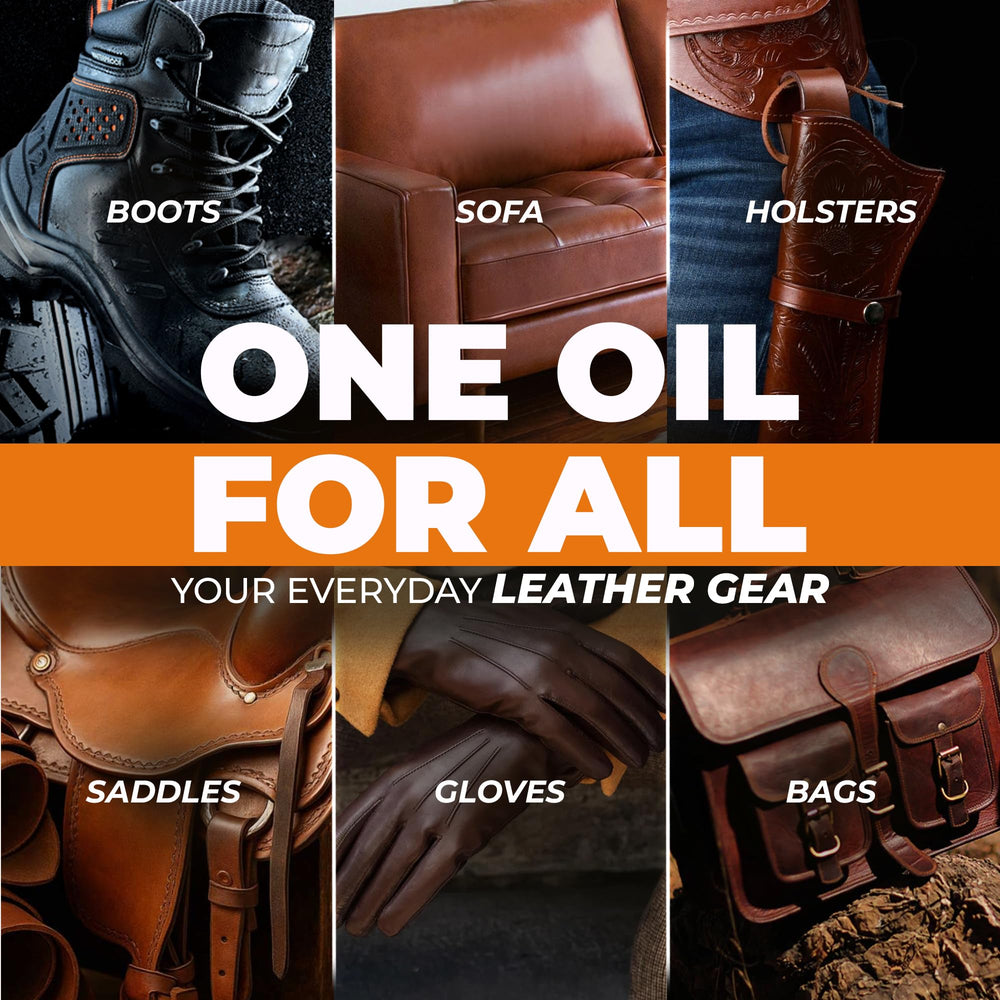 FORTIVO Cowboy Boot Oil demonstrates deep conditioning and subtle shine.