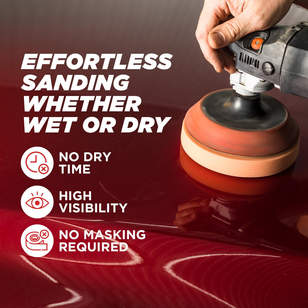 FORTIVO Dry Guide Coat Powder close-up reveals ultra-fine powder for smooth sanding.