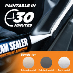 FORTIVO sealant with gloves included for clean, precise application.