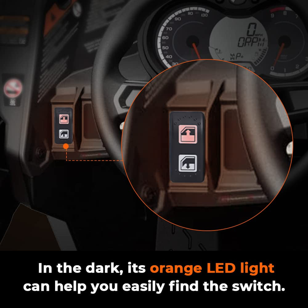 Foruly Defender window switch installation close-up for plug-and-play fit