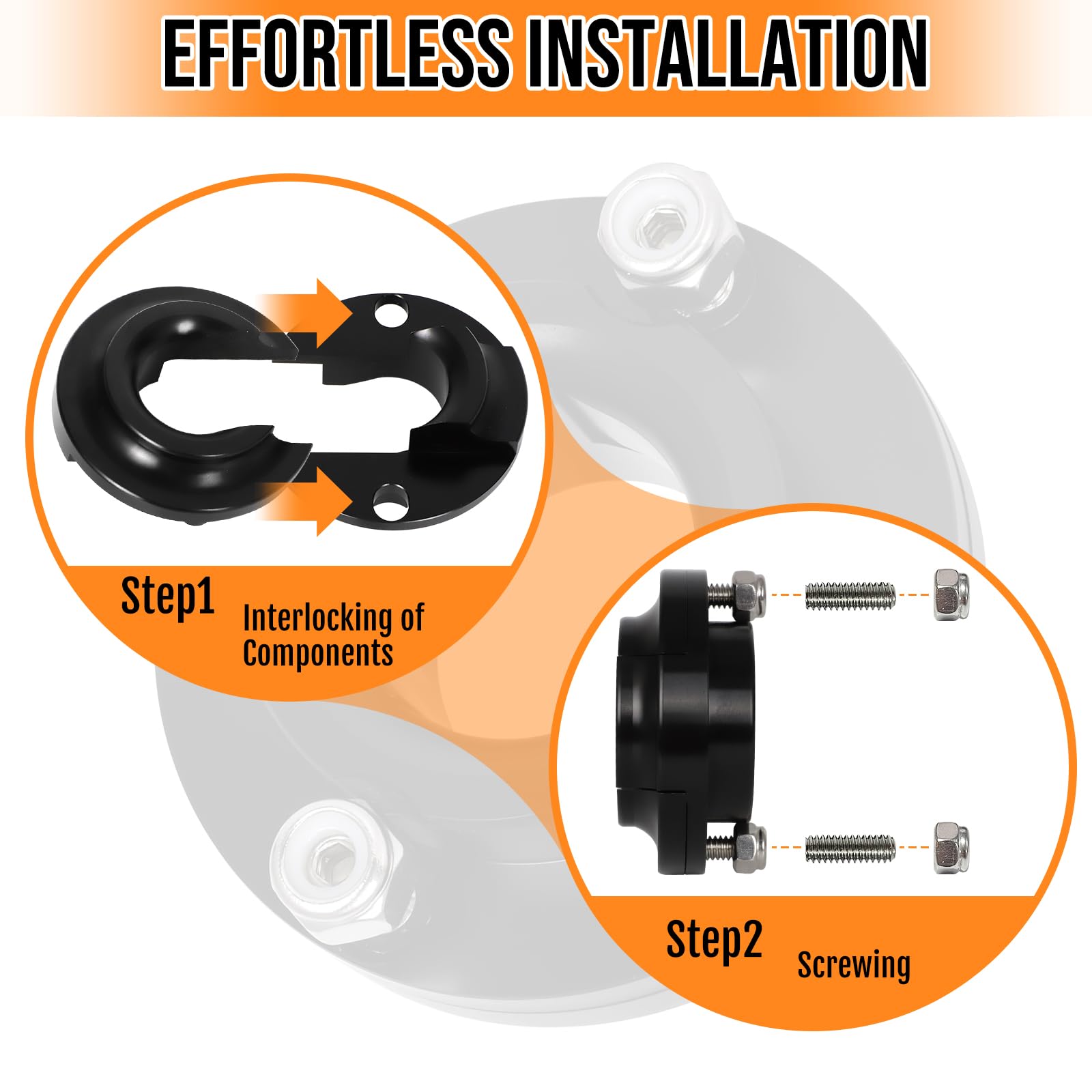 Foruly easy-install firewall routing bracket supports precise alignment.