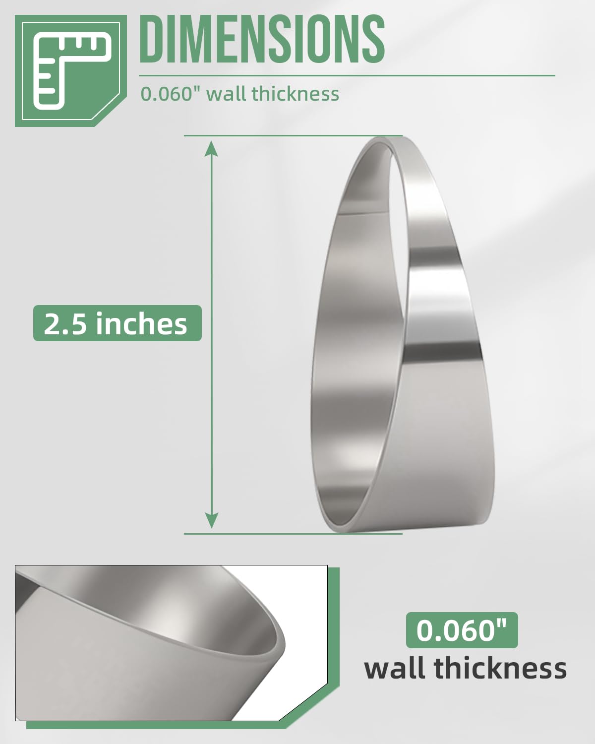 Foruly high-flow pie cut 2.5in set supports performance upgrades.