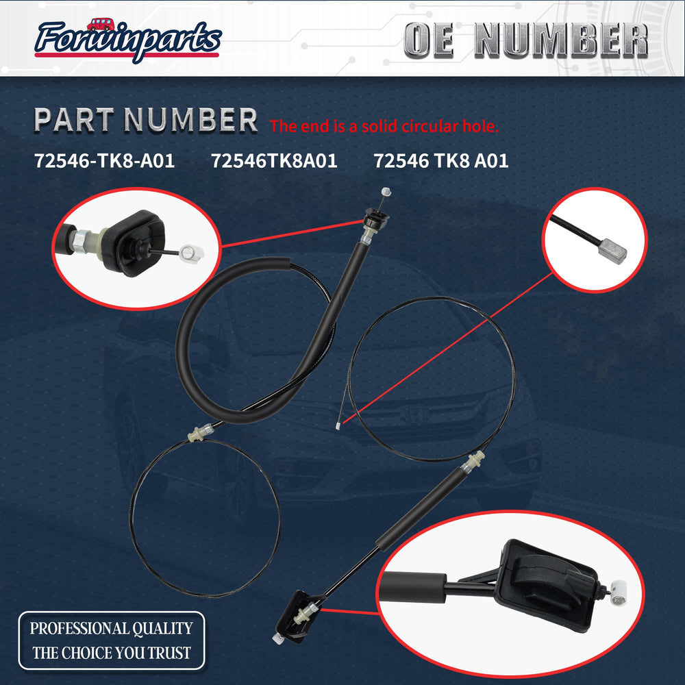 Forwinparts 72546TK8A01 right side sliding door cable for smooth operation