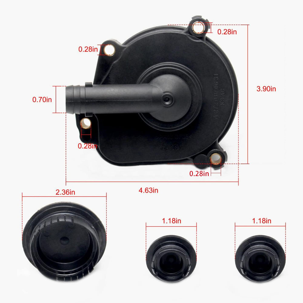 Forwinparts crankcase breather component helps reduce engine breathing noises