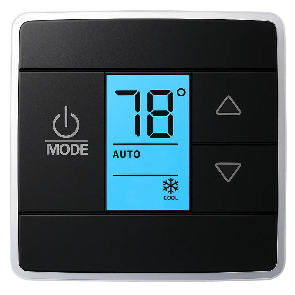 FORZEEY RV thermostat front display for quick climate control.