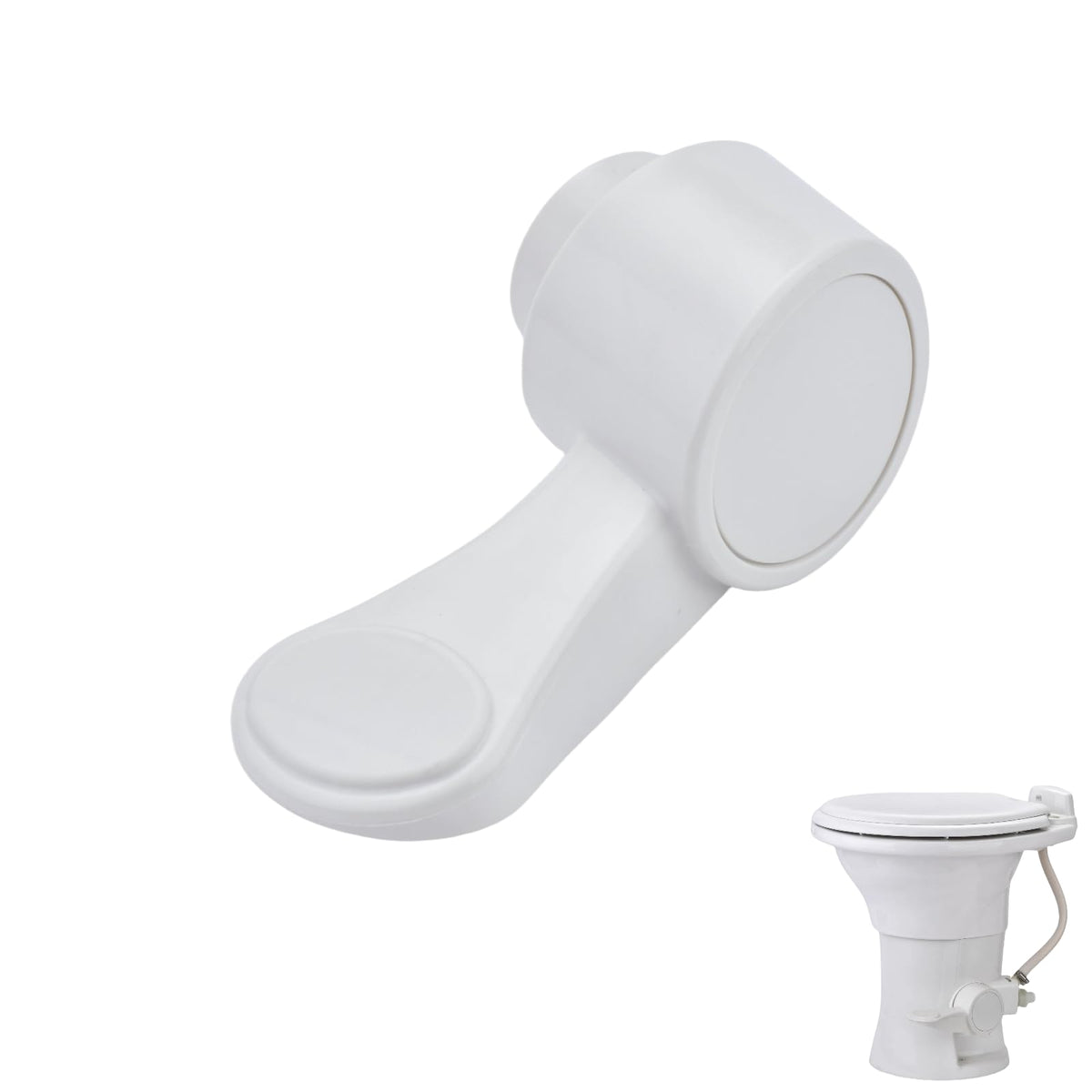 FORZEEY RV toilet foot pedal front view for reliable flushing control