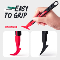 FOSHIO corner-tucking tool helps clean wraps in tight corners and recesses.