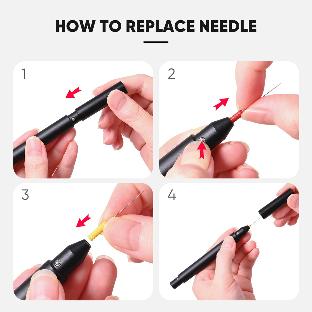 FOSHIO ergonomic pen design enables precise control during use.