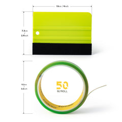 FOSHIO felt squeegee tool enables smooth vinyl application.