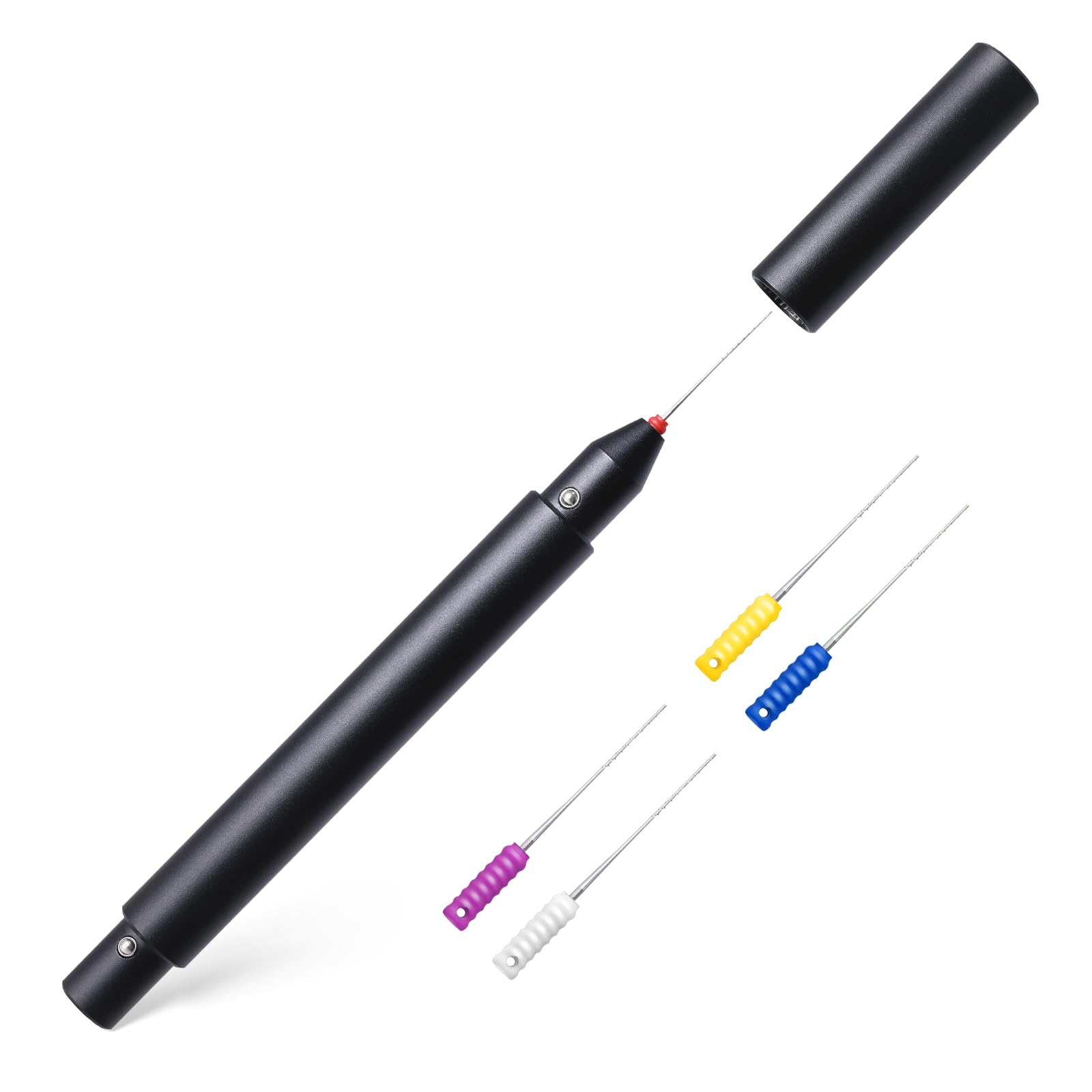 FOSHIO PPF Decon Needle with micro-barbed tip for precise adhesive lifting.