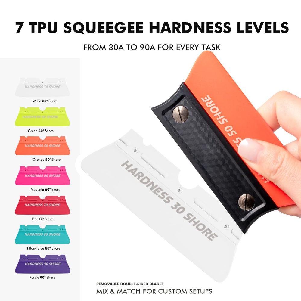 FOSHIO removable dual-sided blades for quick blade changes during projects
