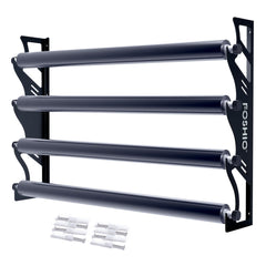 FOSHIO vinyl holder with mounting brackets keeps rolls secure on the wall.