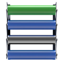 FOSHIO vinyl roll horizontal storage keeps materials organized and accessible.