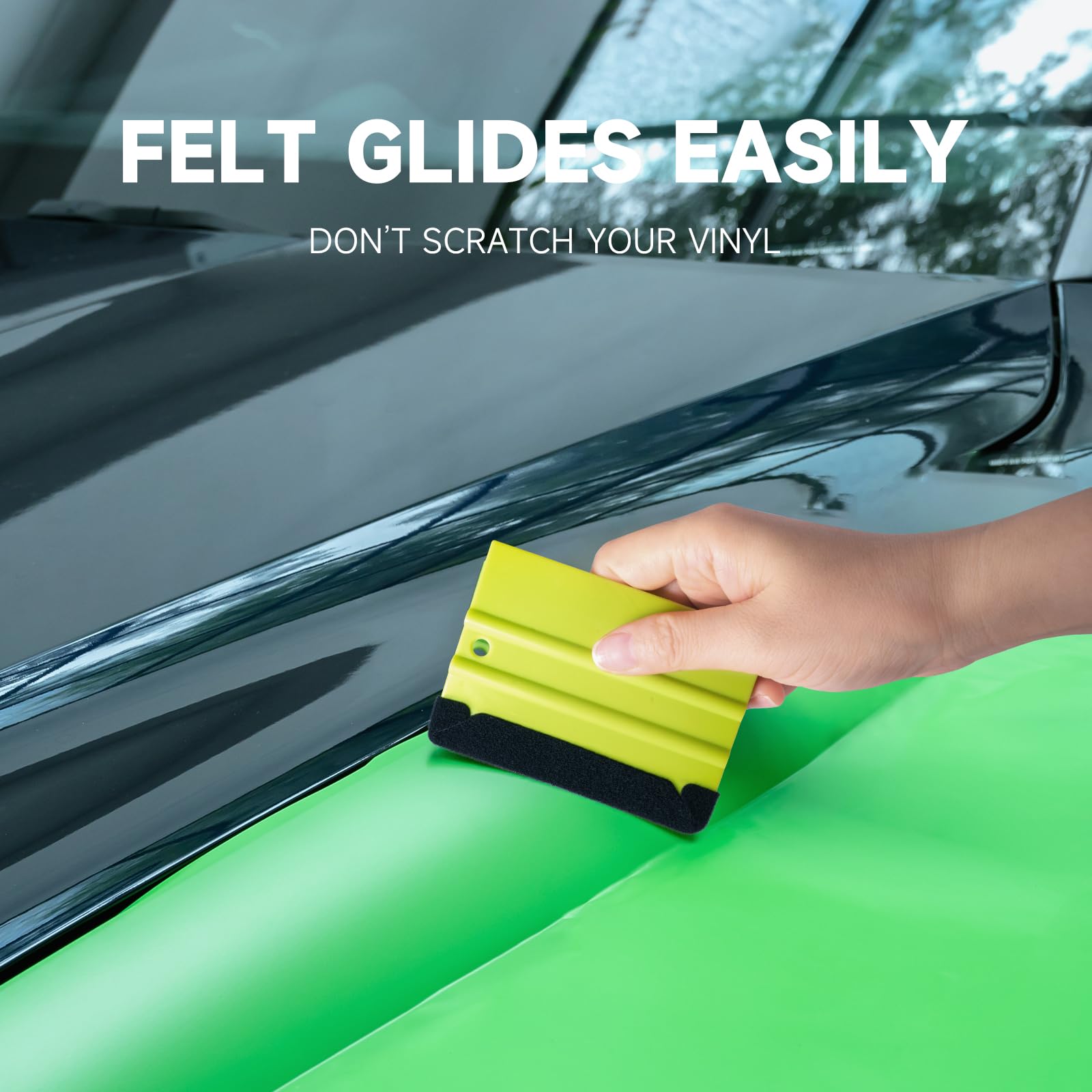 FOSHIO vinyl wrap tools offer smooth finishing with minimal friction.