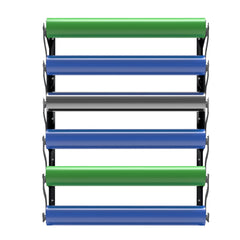 FOSHIO wall-mounted stand demonstrates adjustable width to fit different setups.