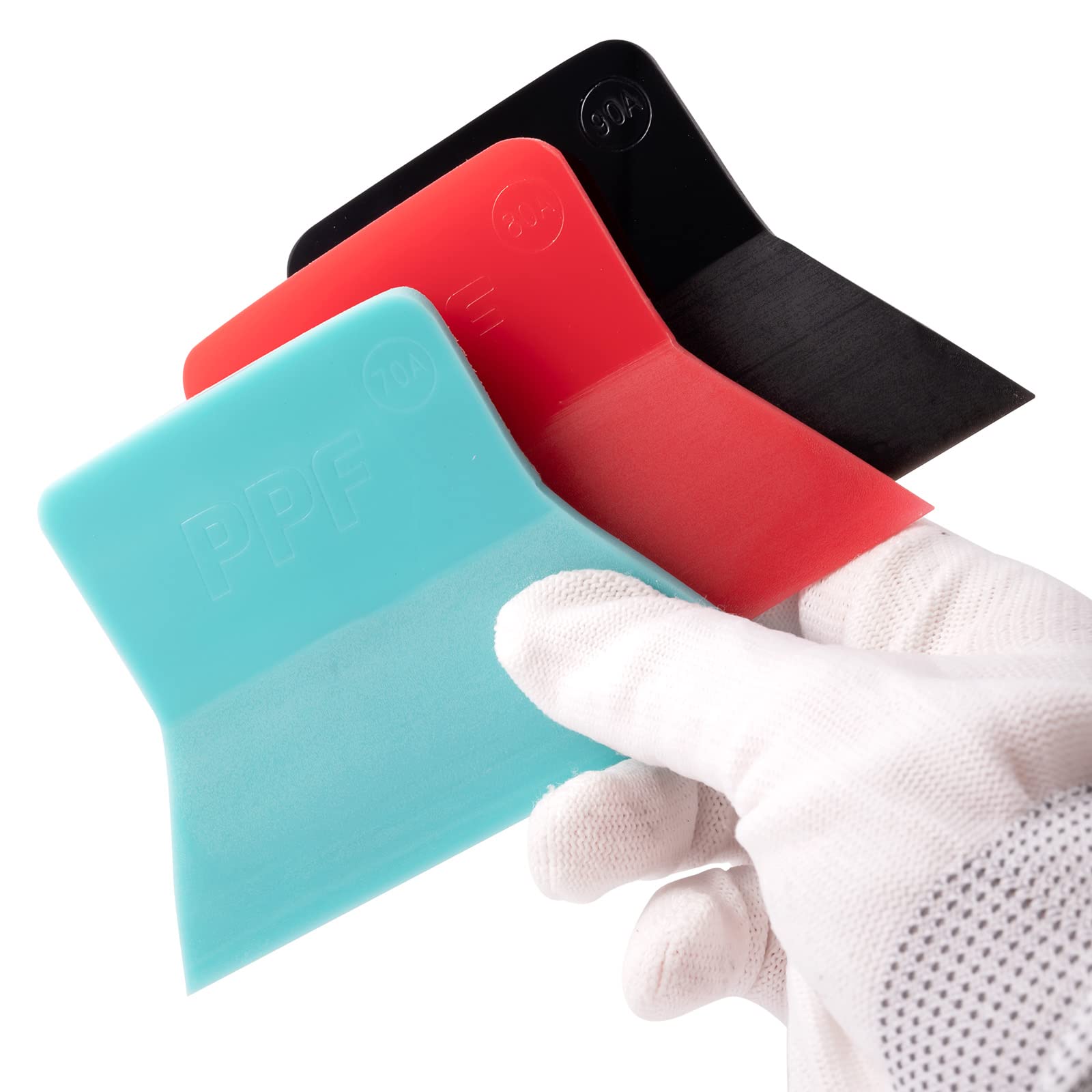 FOSHIO soft TPU mini squeegee minimizes scratches on film