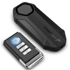Fosmon 113dB bike alarm with remote deterring theft