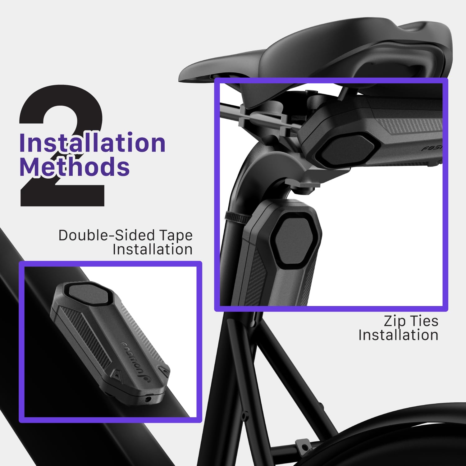 Fosmon bike alarm vibration sensor detects movement for alerts