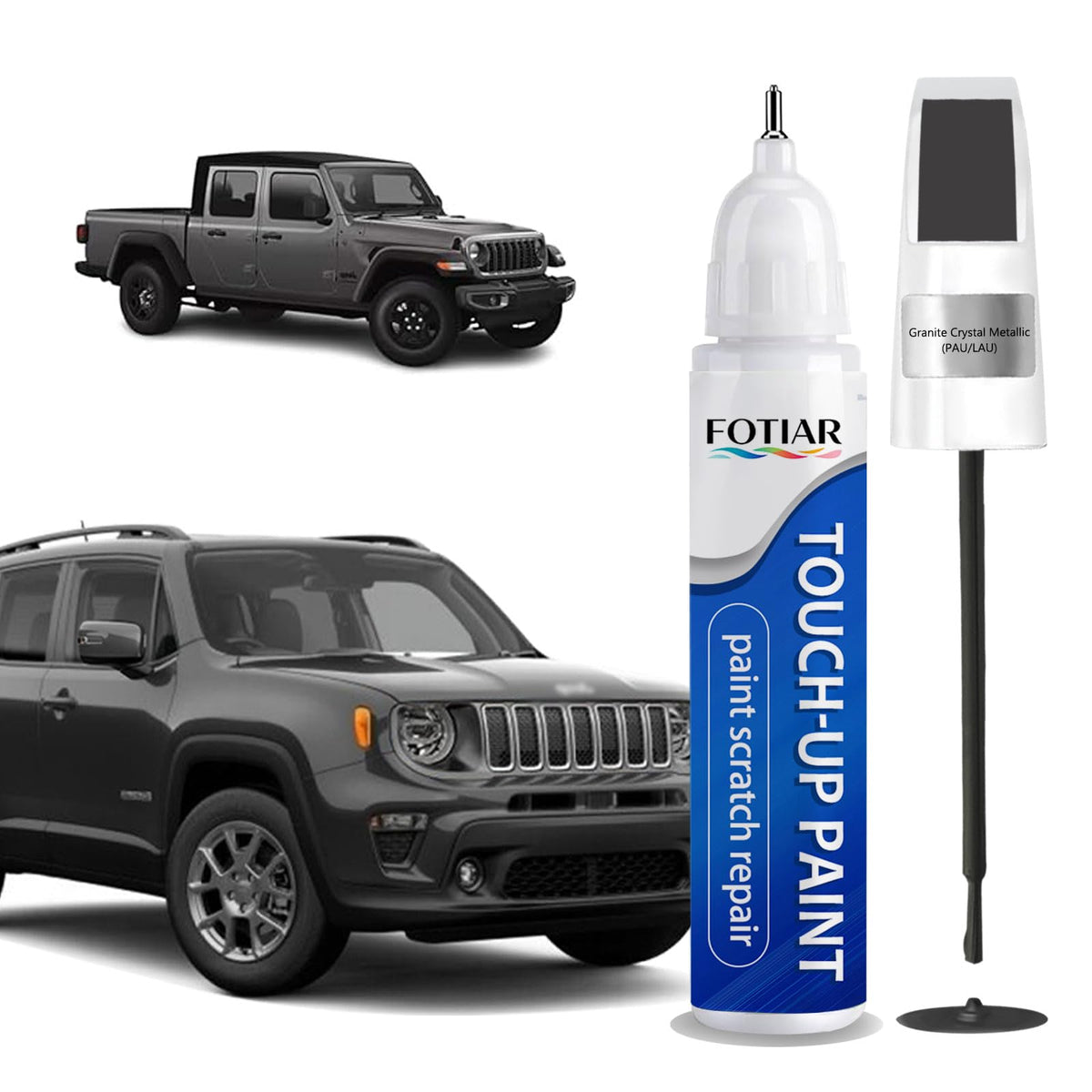 Fotiar Granite Crystal Metallic PAU/LAU touch-up pen with precision tip targets tiny chips.