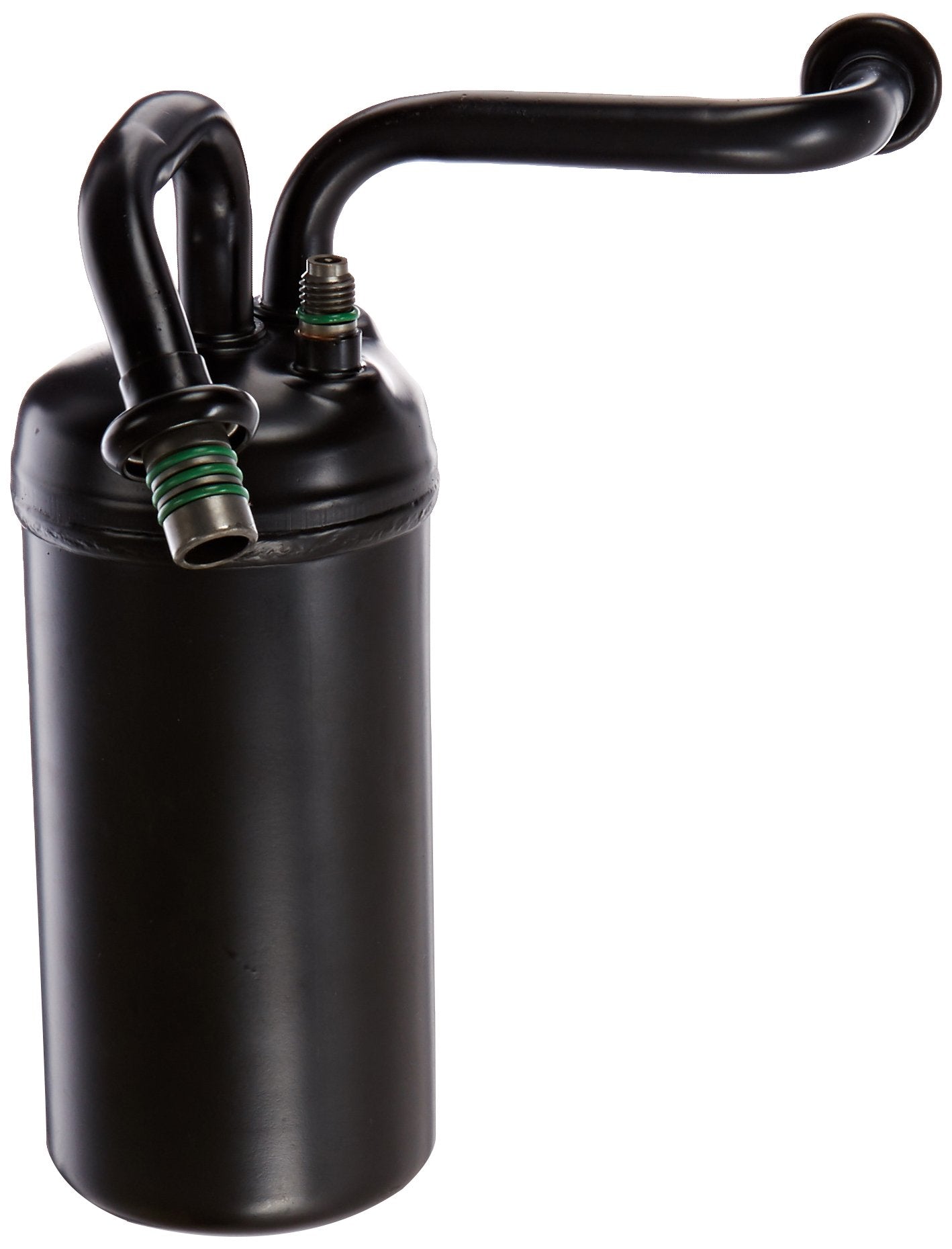 Four Seasons 33513 accumulator front view showing compact A/C component for improved system reliability