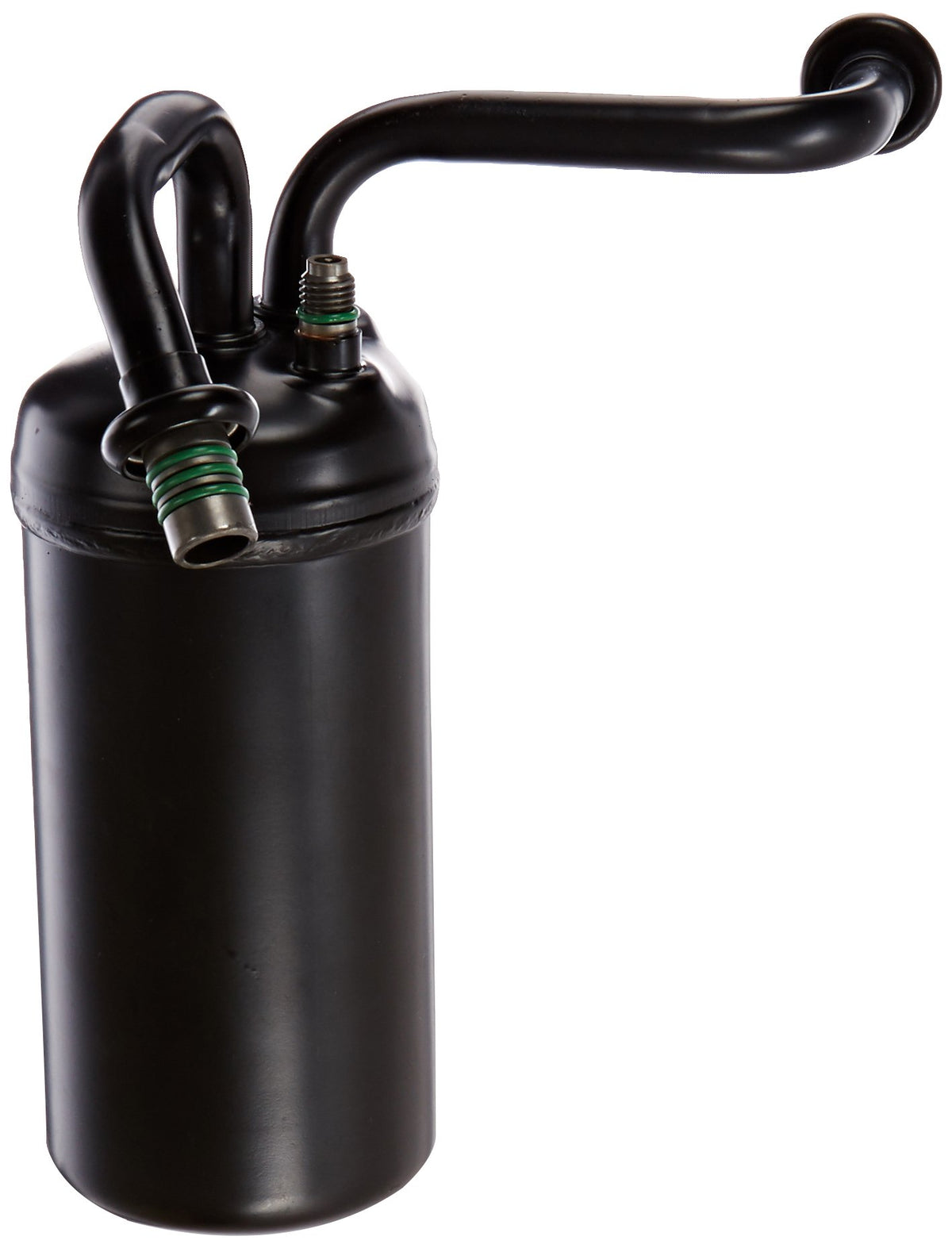 Four Seasons 33513 accumulator front view showing compact A/C component for improved system reliability