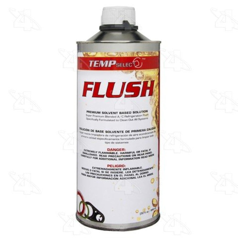 Four Seasons Super Flush Solvent use-scene in home plumbing cabinet.