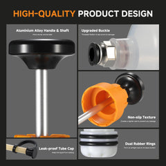 FOUR UNCLES fluid extractor double-seal ensures airtight, leak-free transfer.