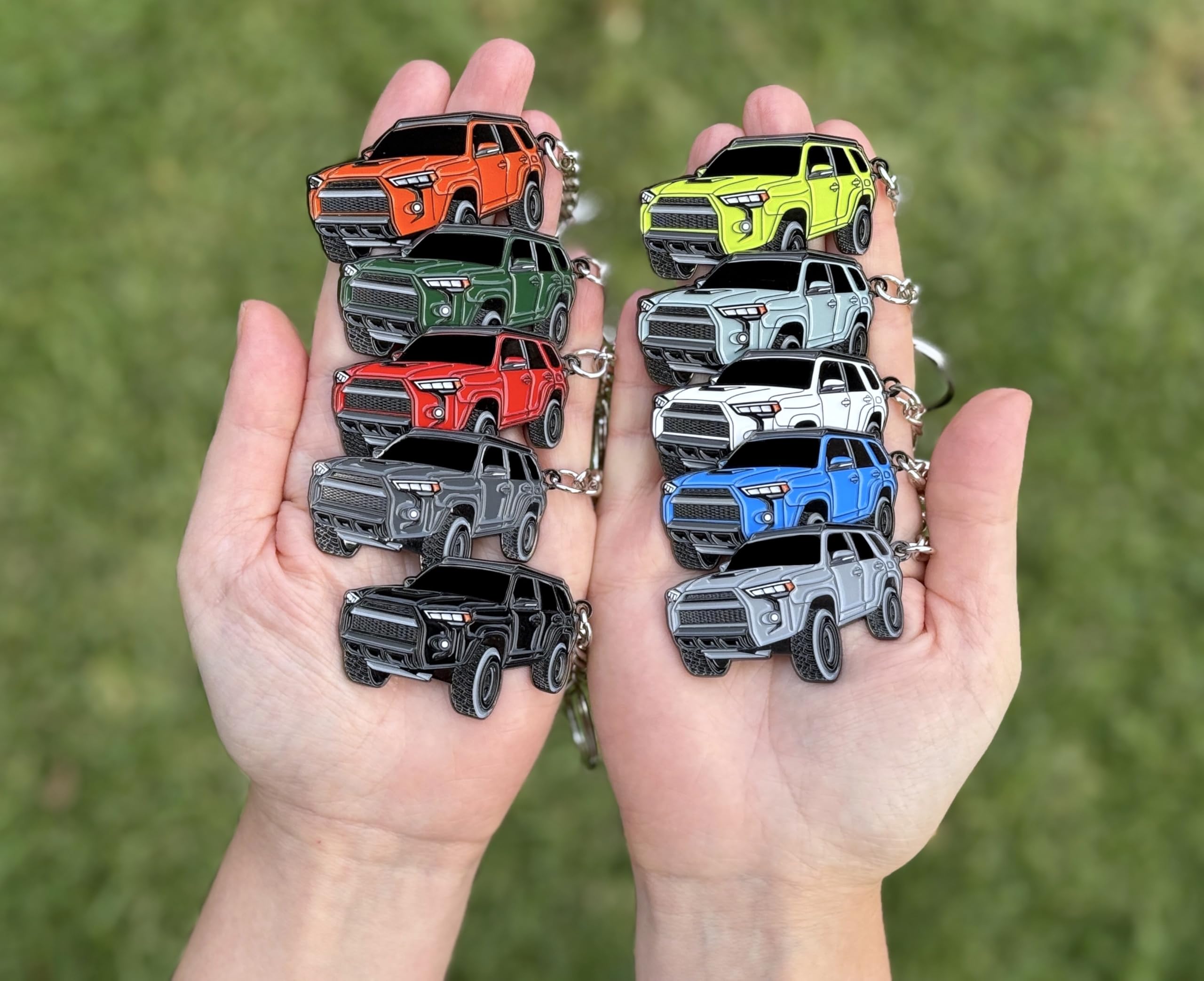 FOUR WHEEL BEAST 4Runner keychain copyrighted design detail by artist.