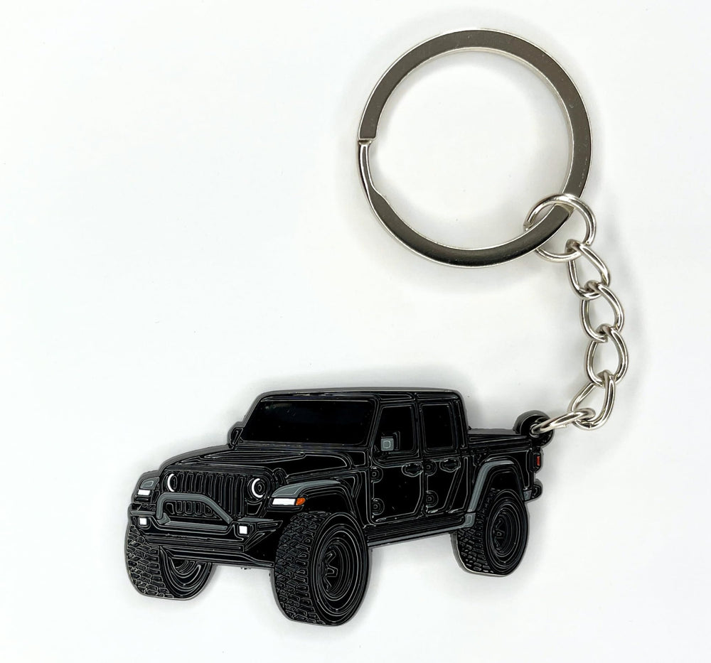 FOUR WHEEL BEAST Jeep Gladiator keychain detailed licensed artwork