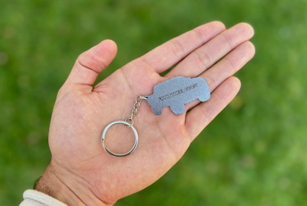 FOUR WHEEL BEAST keychain fits multiple Ram models