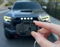 Keychain dimensions: 2 by 1.3 inches for easy handling.