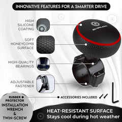 FOURING BL knob offers universal fit for cars, trucks, boats.