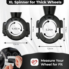 FOURING BL steering knob provides 360° rotation for easier steering.