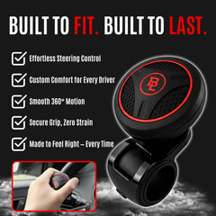 FOURING knob spinner with textured grip helps reduce hand fatigue on long drives.