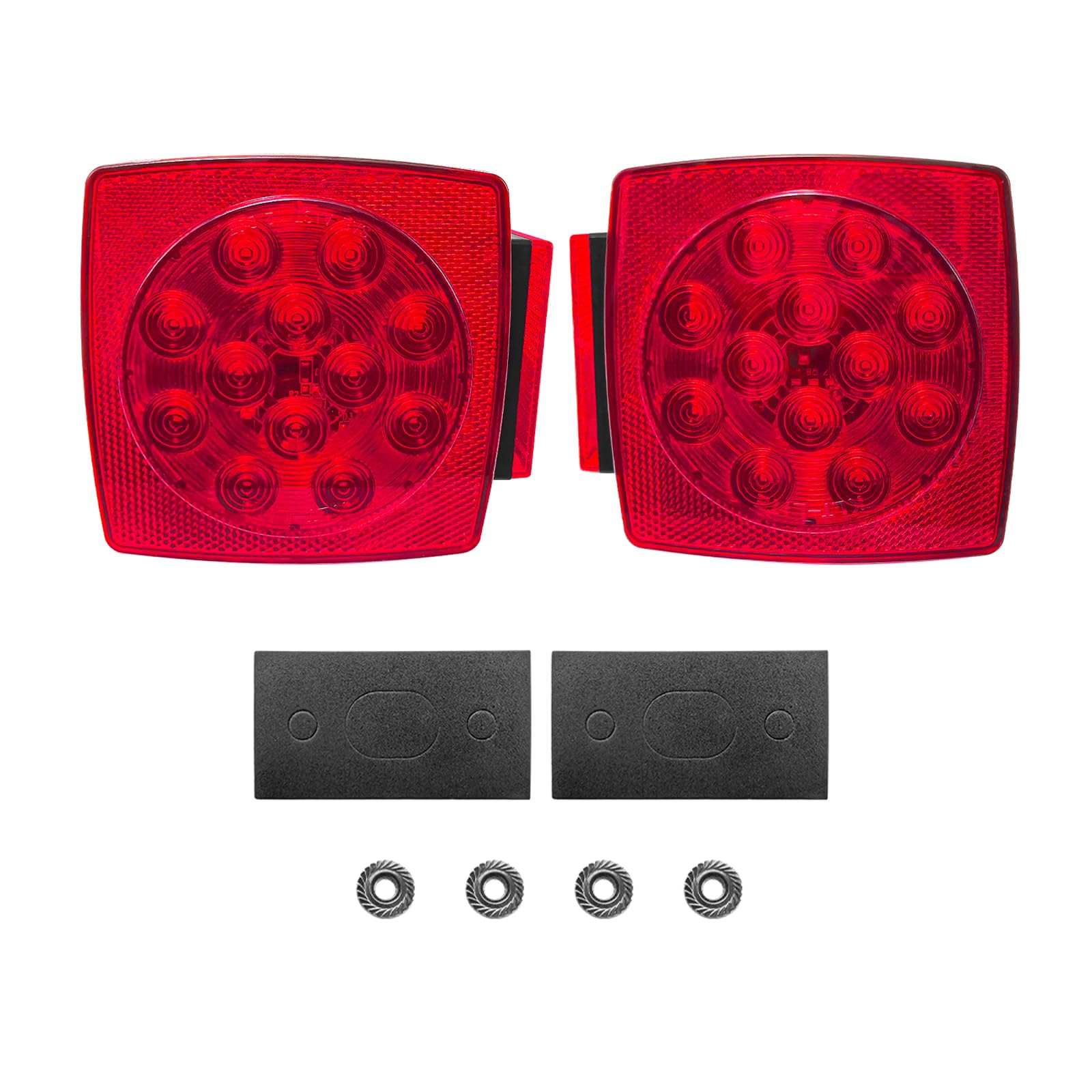 Fouwick LED tail light on a truck demonstrates bright brake signaling for safer night driving