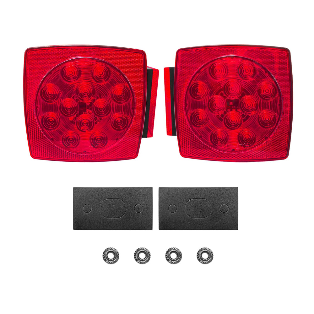 Fouwick LED tail light on a truck demonstrates bright brake signaling for safer night driving