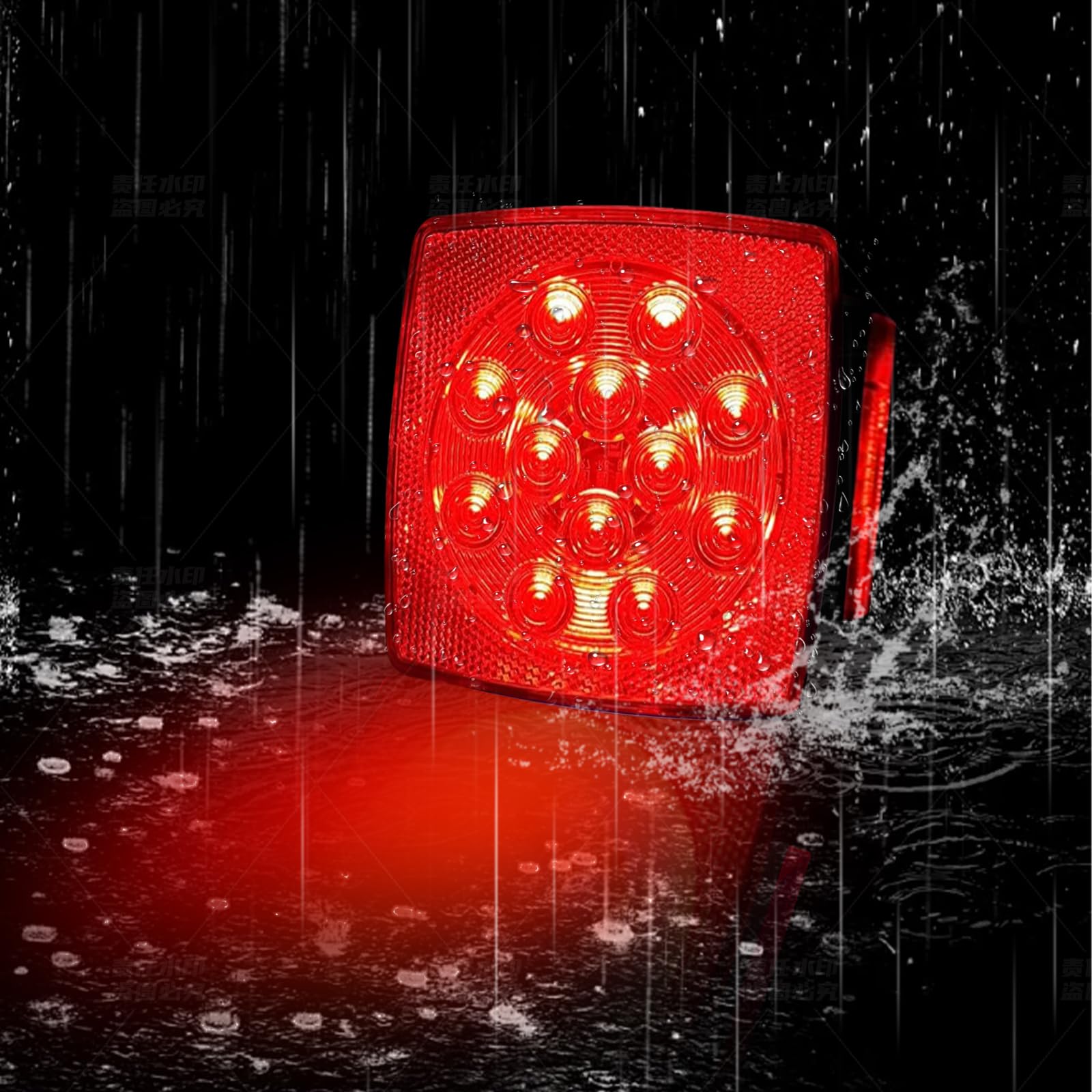 Fouwick LED trailer lights kit; clear wiring diagram supports quick DIY installation