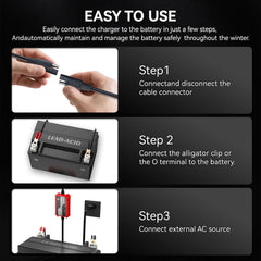 FOVAL charging cables and connector options displayed for versatile installation.