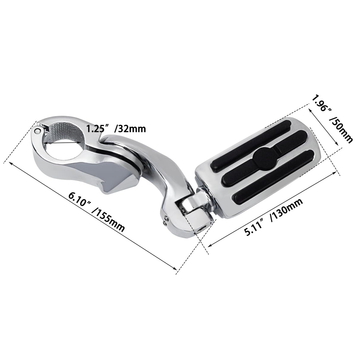 FOVPLUE left and right footpegs pair for consistent fit.