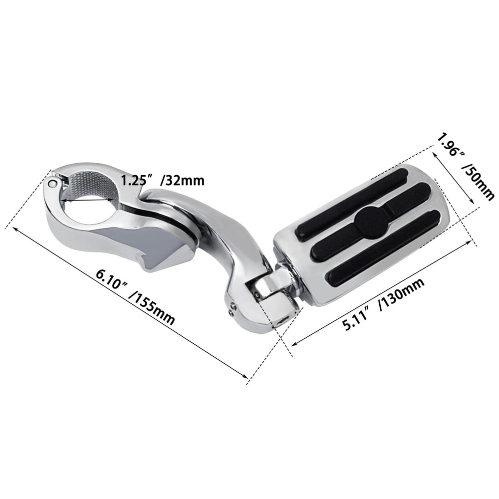 FOVPLUE left and right footpegs pair for consistent fit.