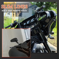 FOVPLUE handlebar mirror right side with high clarity glass lens