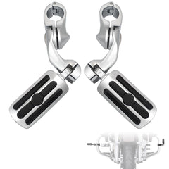 FOVPLUE highway footpegs with 1.25-inch angle design for extended reach.