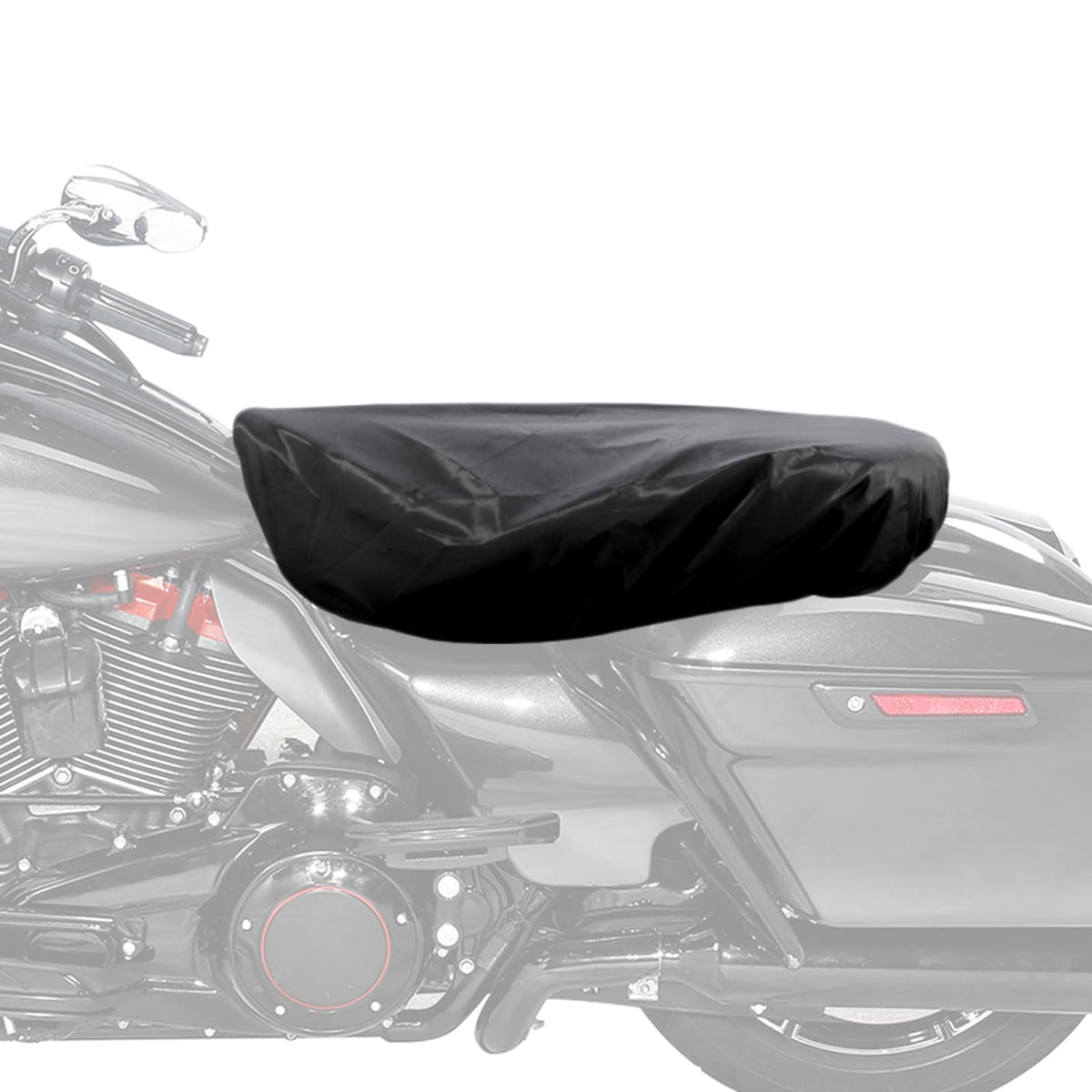 FOVPLUE seat rain cover in waterproof nylon shields the front seat from rain
