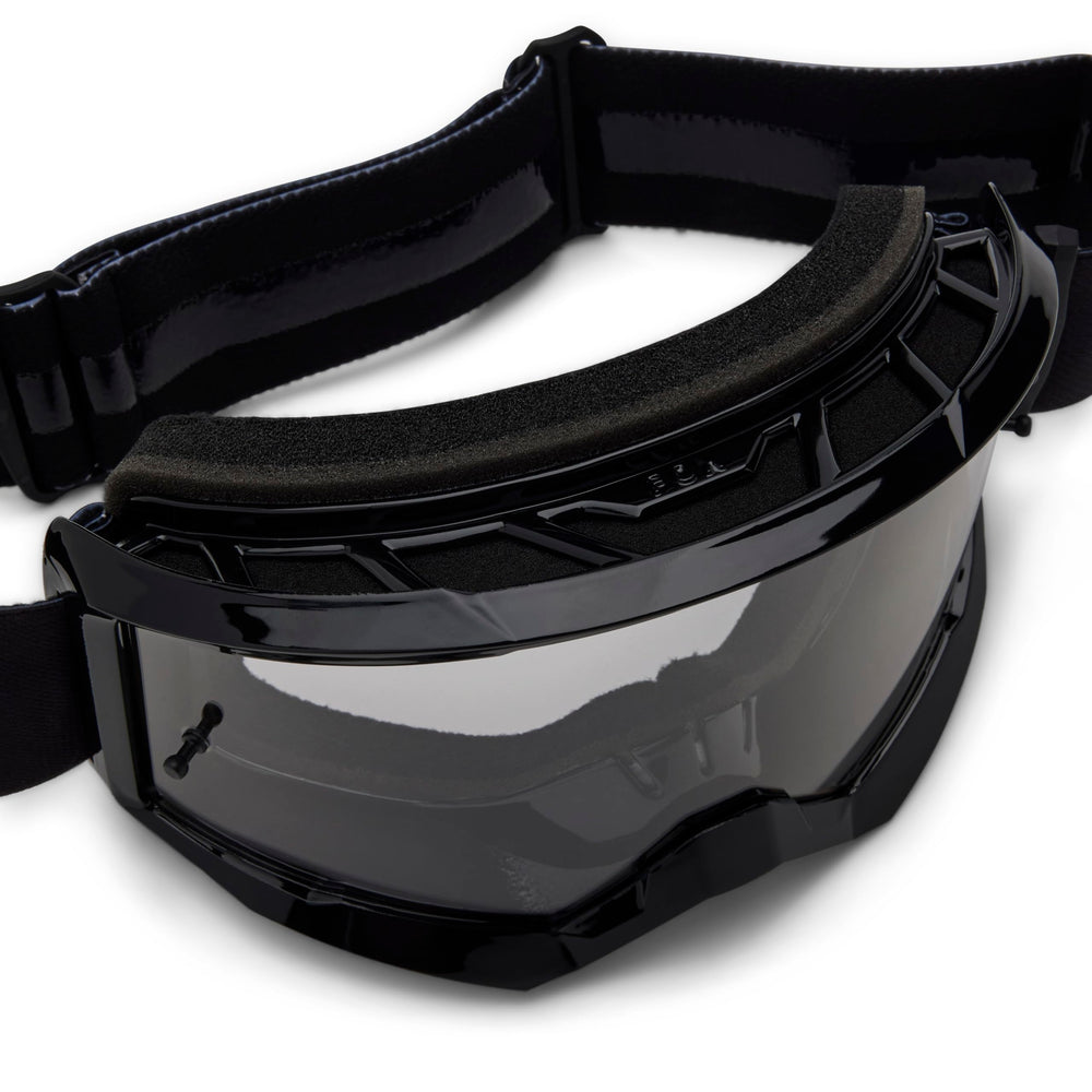 Fox Racing Main Core Goggle tear-off post highlights quick debris management