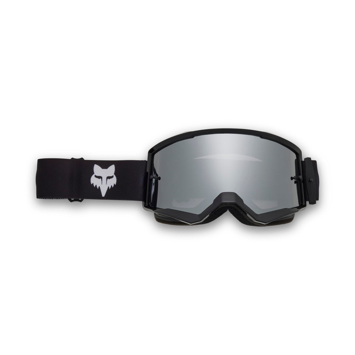 Fox Racing Main Core Mirrored Goggles in Black Spark offer wide viewport and UV protection for dirt riding